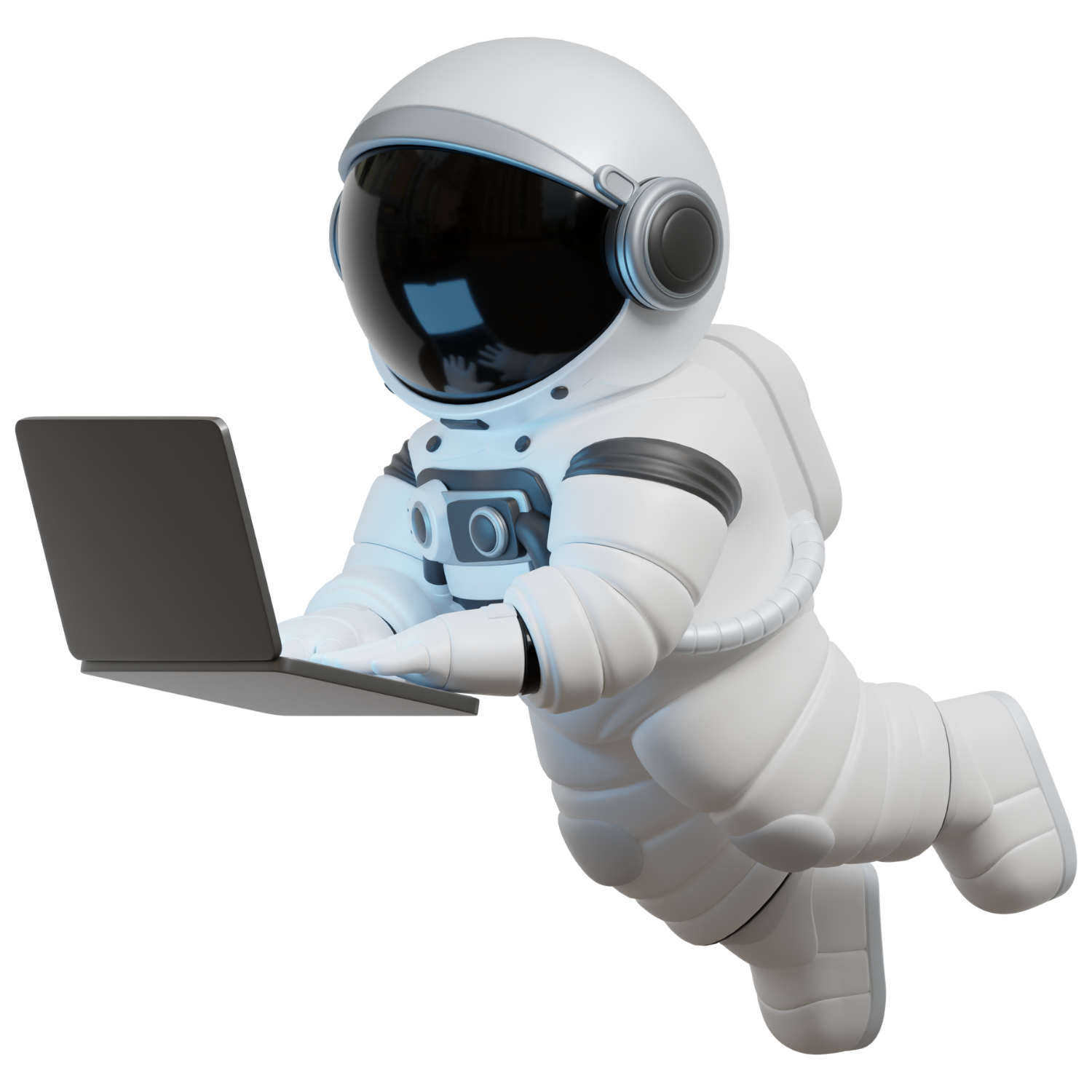 Astronaut floating